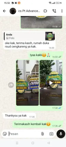 Testimonial Papan Bunga Pernikahan nanjung