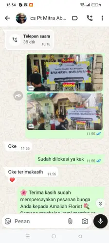 Testimonial Papan Bunga nanjung