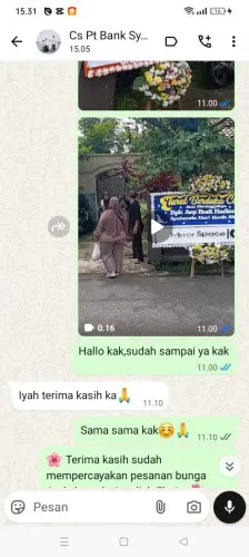 Testimonial Papan Bunga nanjung