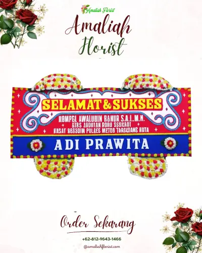 Karangan Bunga Ucapan Selamat nanjung